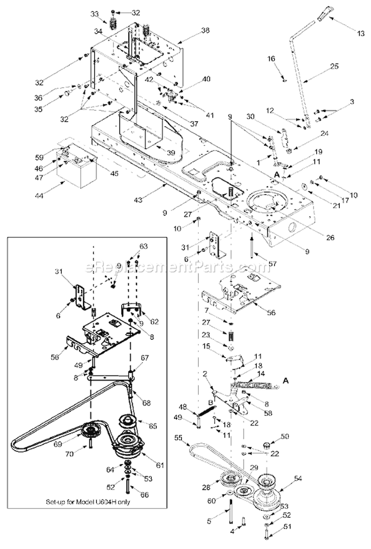 Page G Diagram and Parts List for 13AU604H401 2002 Yard Man Lawn Tractor